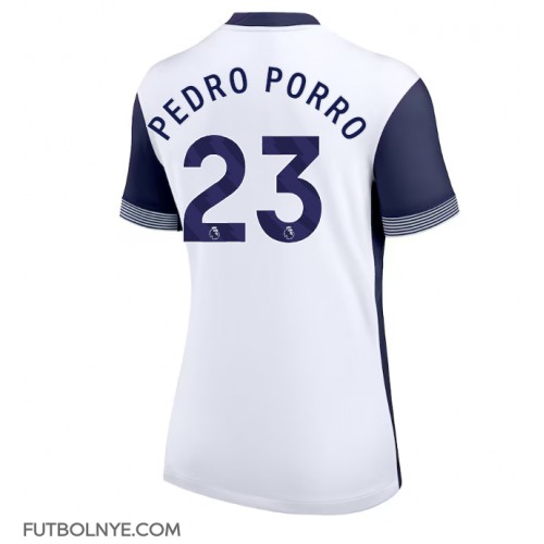 Camiseta Tottenham Hotspur Pedro Porro #23 Primera Equipación para mujer 2024-25 manga corta